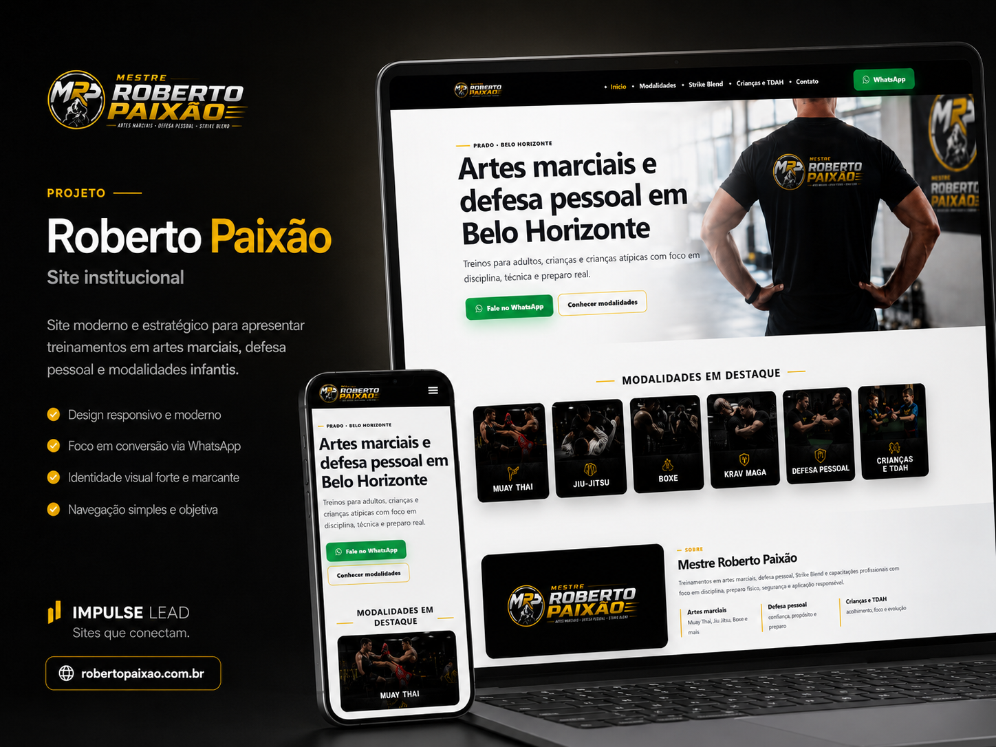 Projeto Roberto Paixão desenvolvido pela Impulse Lead