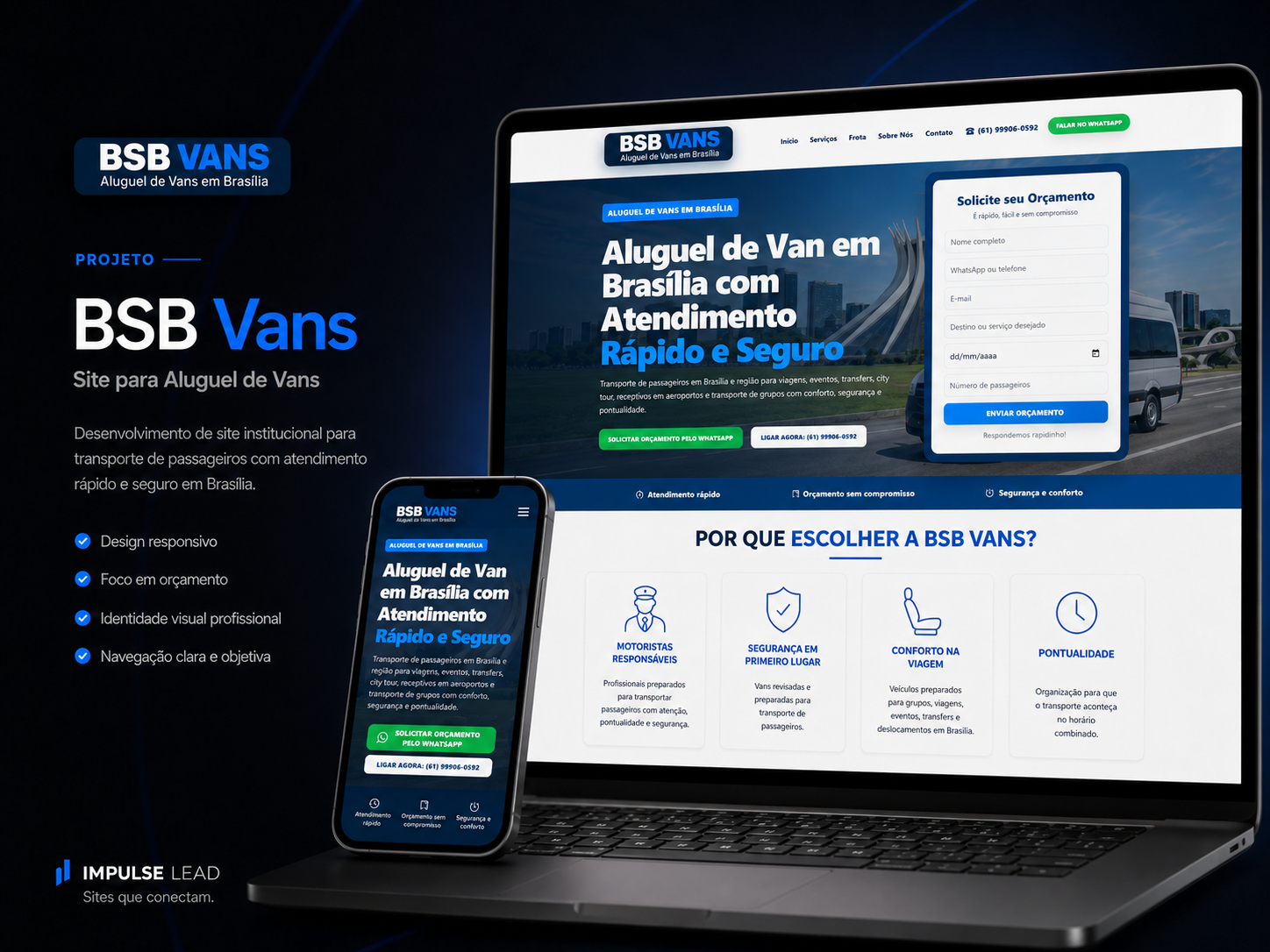 Projeto BSB Vans desenvolvido pela Impulse Lead