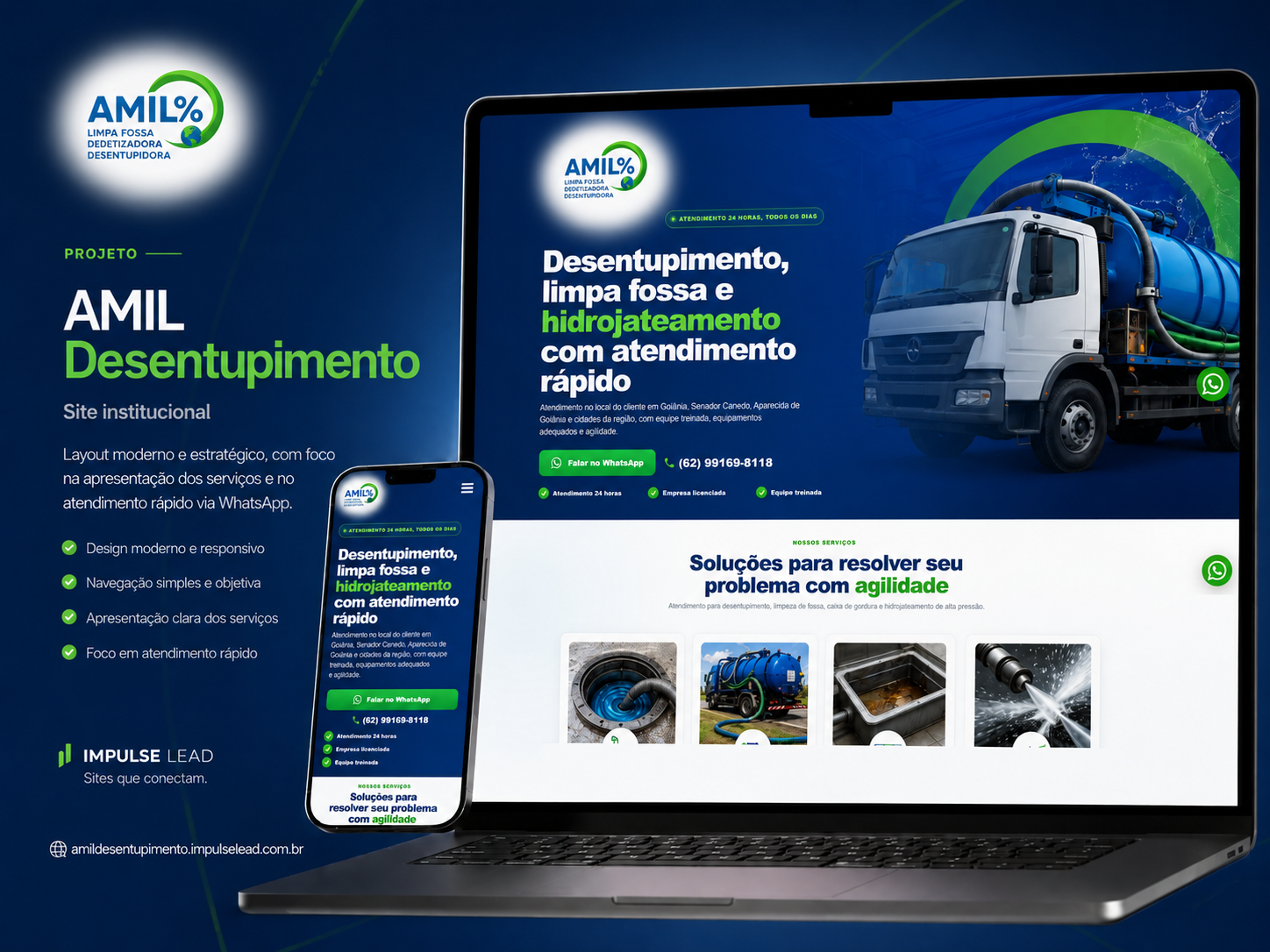 Projeto Amil Desentupimento desenvolvido pela Impulse Lead