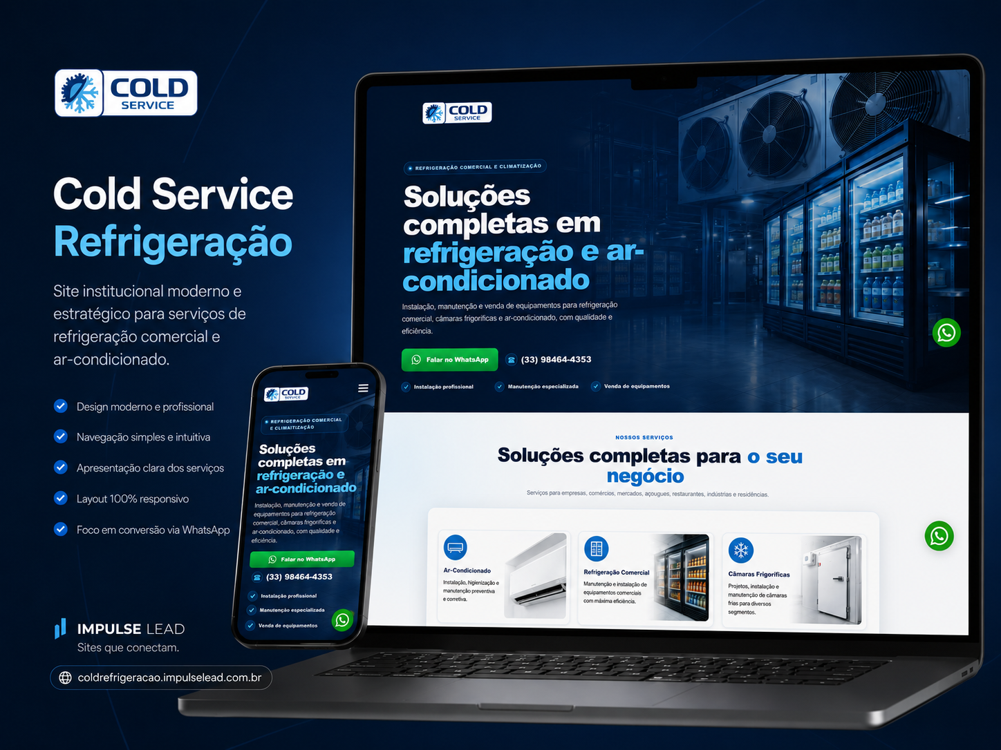 Projeto Cold Service desenvolvido pela Impulse Lead
